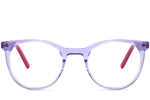 Lunettes ovales en acétate violet #BS2425-1493