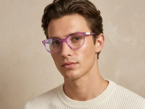 Lunettes en acétate violet papillon #BS2425-1498