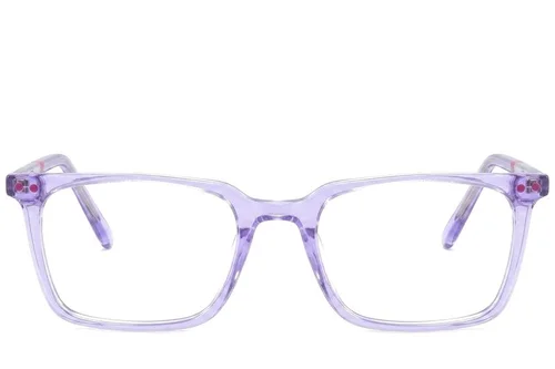 Lunettes rectangulaires en acétate violet #BS2425-1499