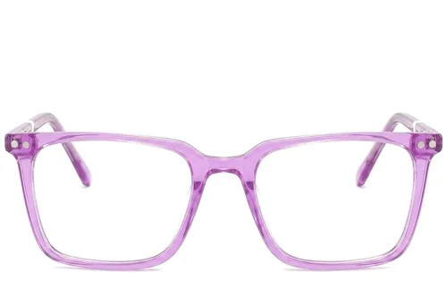Lunettes rectangulaires en acétate violet #BS2425-1500