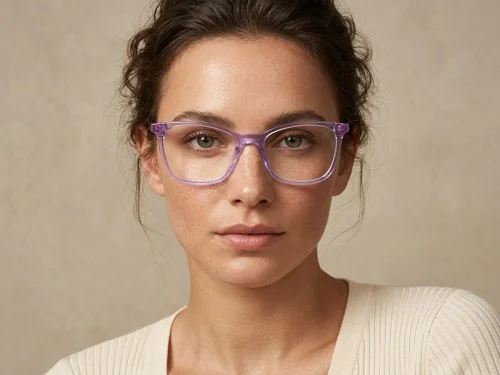 Lunettes papillon en acétate violet #BS2425-1503