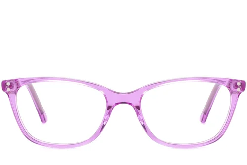 Lunettes rectangulaires en acétate violet #BS2425-1510
