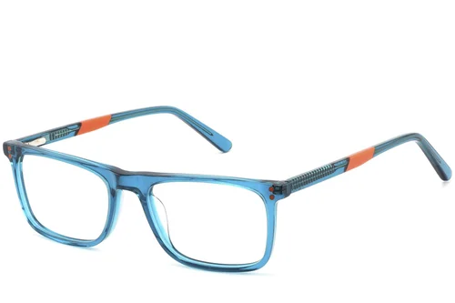 Occhiali da aviatore in acetato blu #BS2425-1511