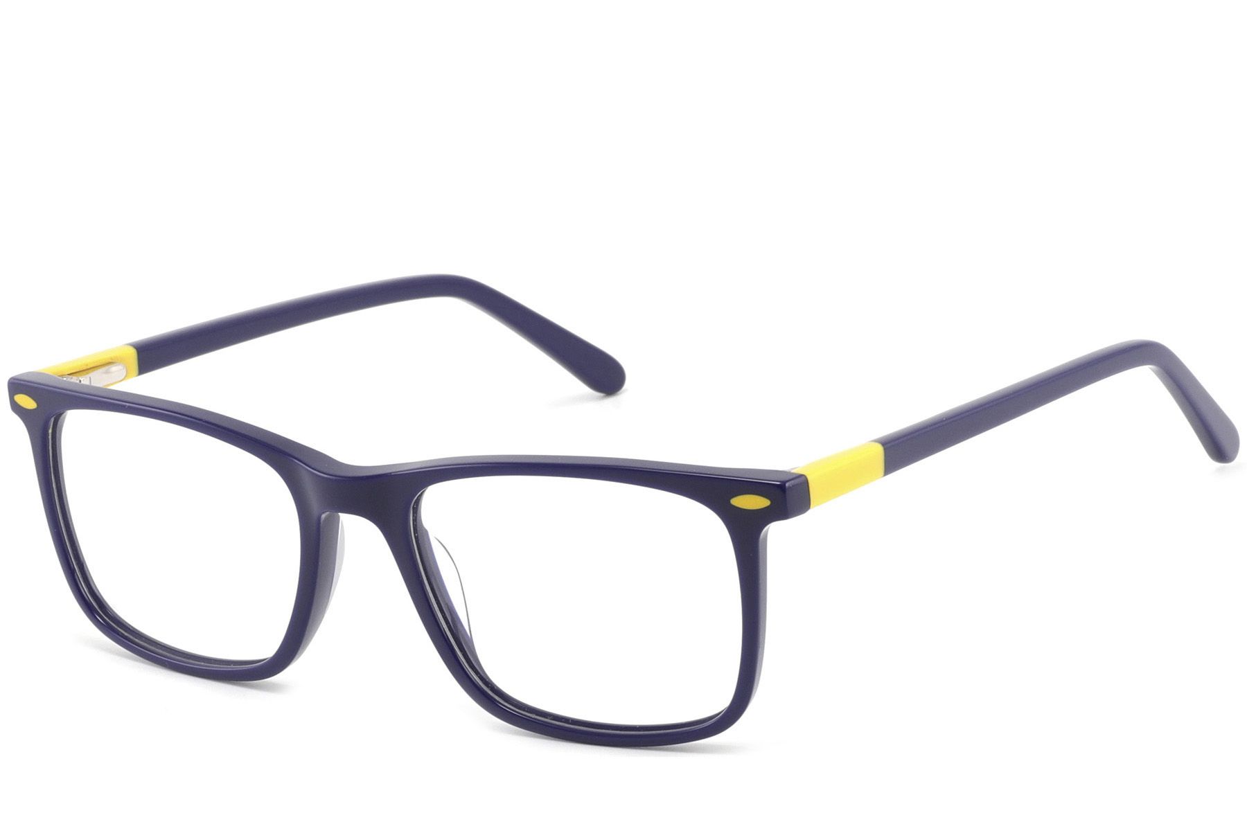 Rectangular Blue Acetate Glasses #BS2425-1516