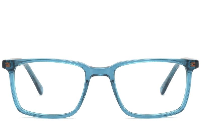 Rectangular Blue Acetate Glasses #BS2425-1517