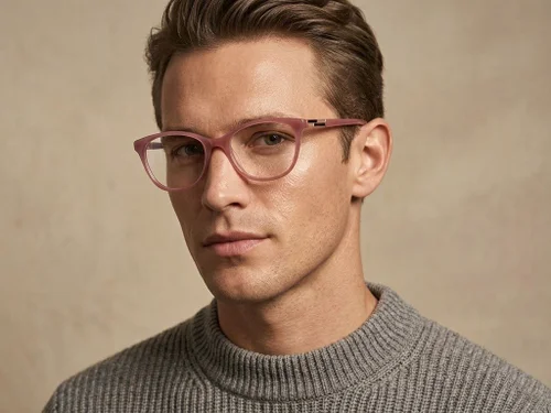 Lunettes papillon en acétate rouge #BS2425-1527