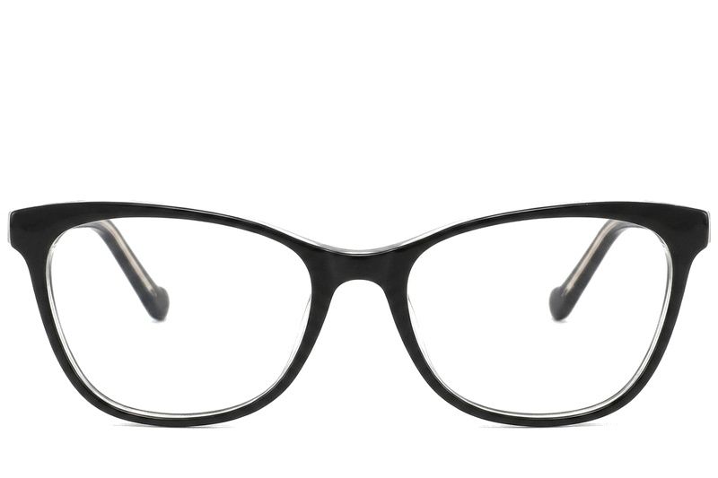 Butterfly Black Acetate Glasses #BS2425-1529