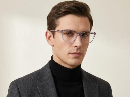 Lunettes papillon en acétate violet #BS2425-1532