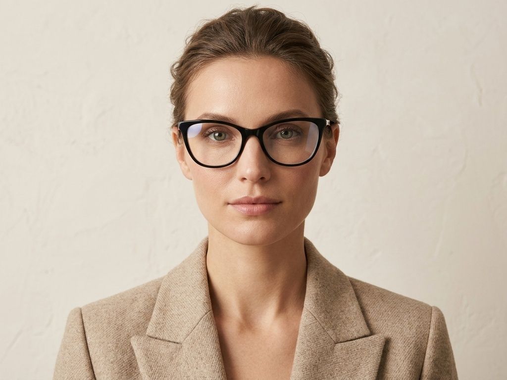 Gafas de acetato negras con forma de mariposa #BS2425-1533