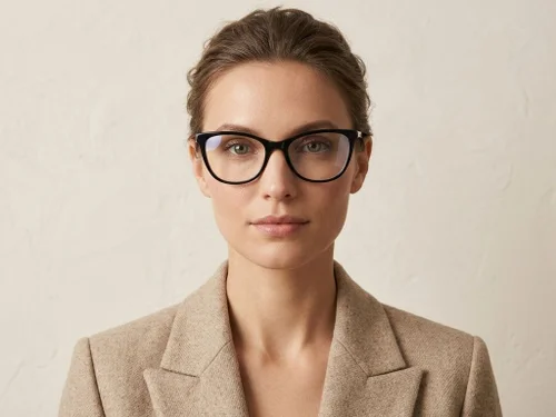 Lunettes papillon en acétate noir #BS2425-1533
