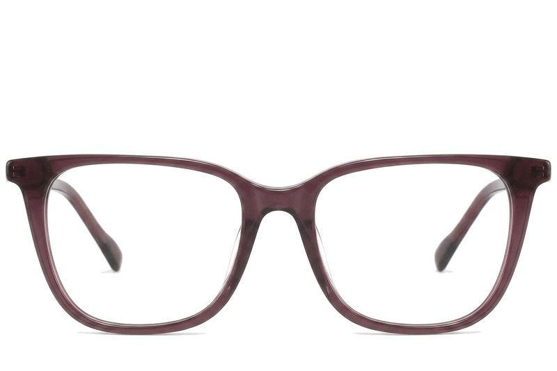 Rectangular Brown Acetate Glasses #BS2425-1537