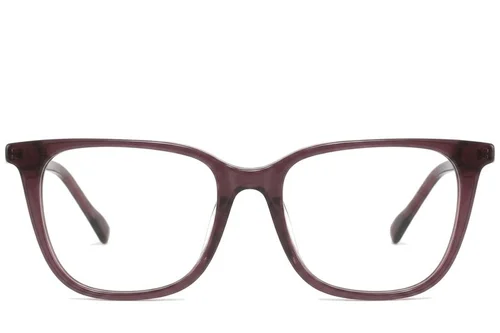 Lunettes rectangulaires en acétate brun #BS2425-1537