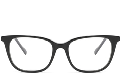 Gafas rectangulares de acetato negro #BS2425-1539