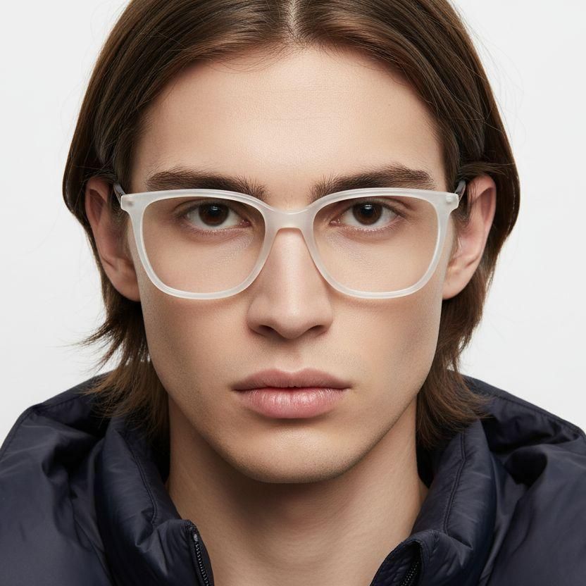 Rectangular Transparent Acetate Glasses #BS2425-1540