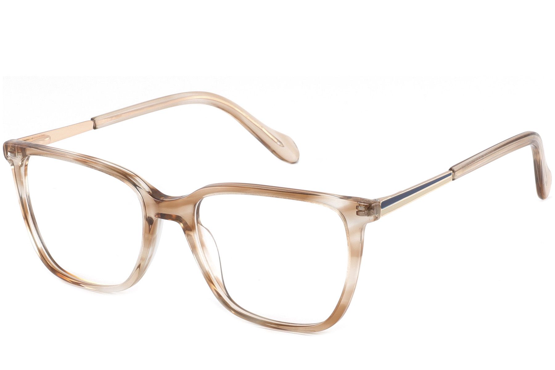 Rectangular Yellow Acetate Glasses #BS2425-1542