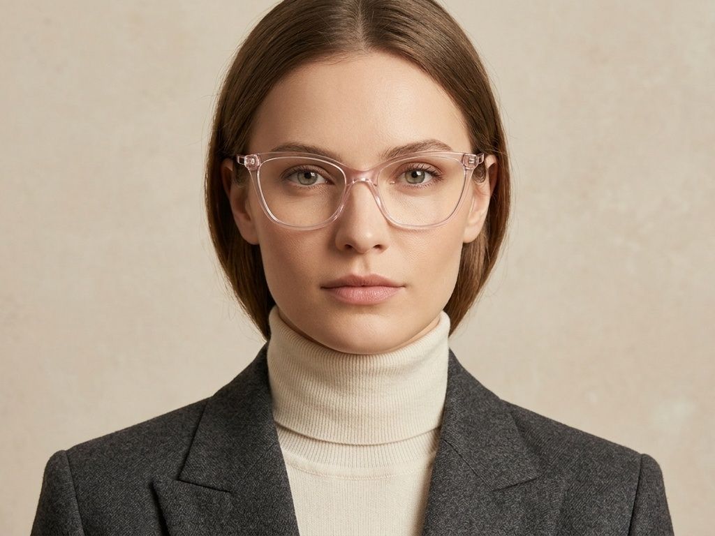 Schmetterlingsrosa Acetatbrille #BS2425-1548