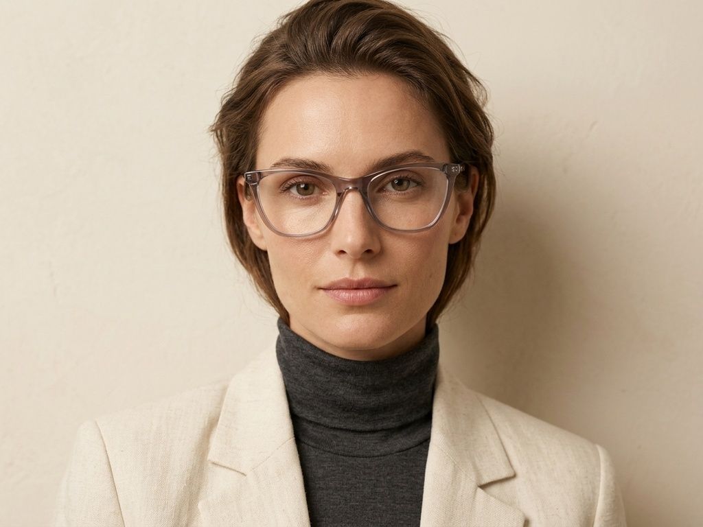 Gafas de acetato marrón mariposa n.° BS2425-1549