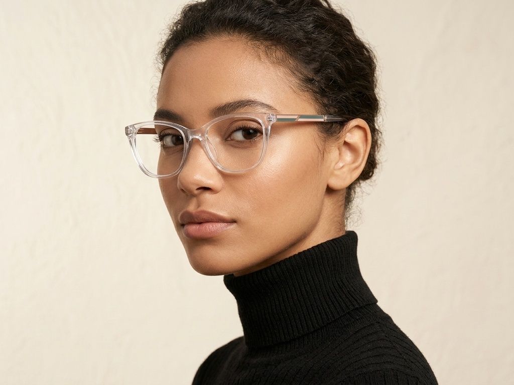 Butterfly Transparent Acetate Glasses #BS2425-1550