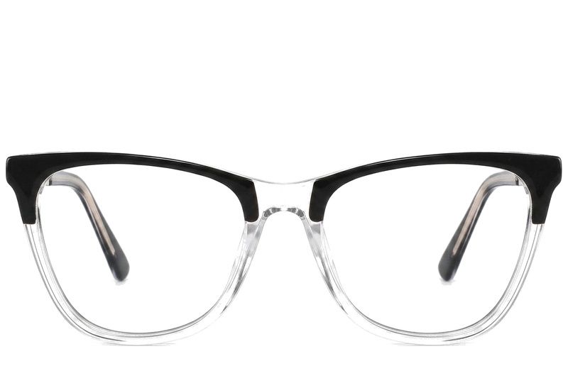 Butterfly Black Acetate Glasses #BS2425-1551