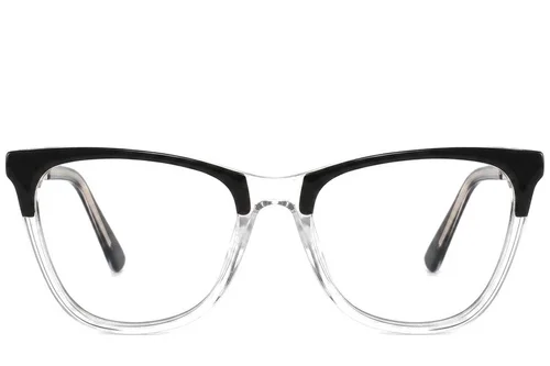 Lunettes papillon en acétate noir #BS2425-1551
