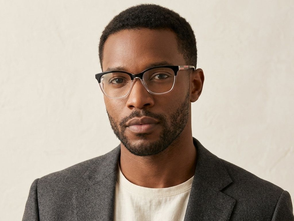 Butterfly Black Acetate Glasses #BS2425-1551