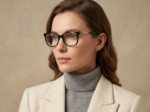 Lunettes papillon en acétate noir #BS2425-1552