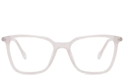 Verres rectangulaires en acétate transparent #BS2425-1553