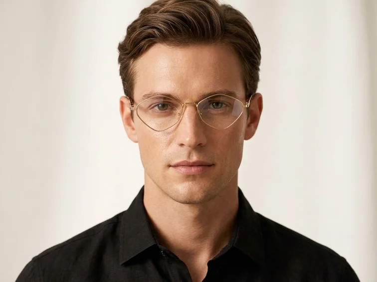 Geometric Golden Metal Glasses #BS2425-1554