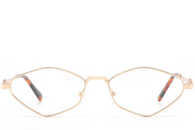 Lunettes géométriques en métal doré #BS2425-1554