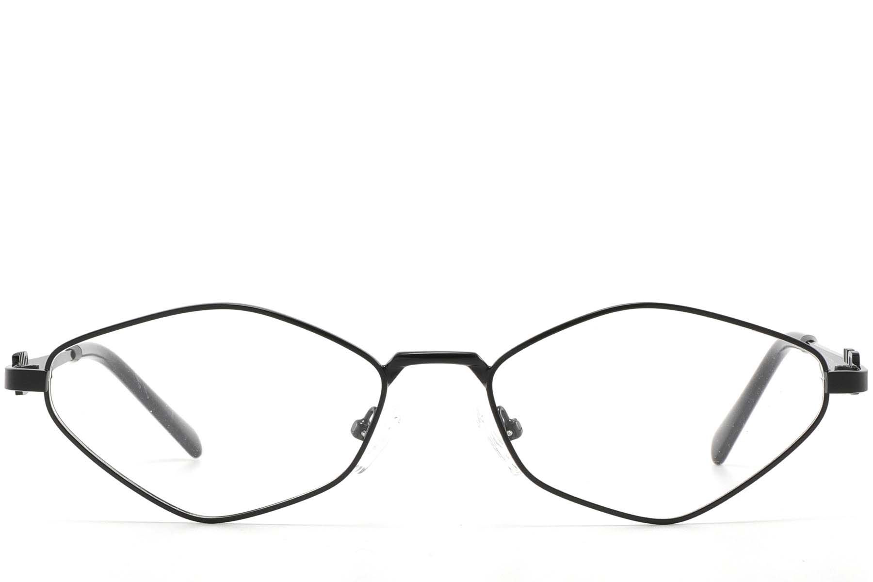 Geometric Black Metal Glasses #BS2425-1555
