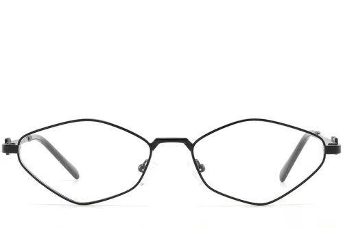 Lunettes géométriques en métal noir #BS2425-1555