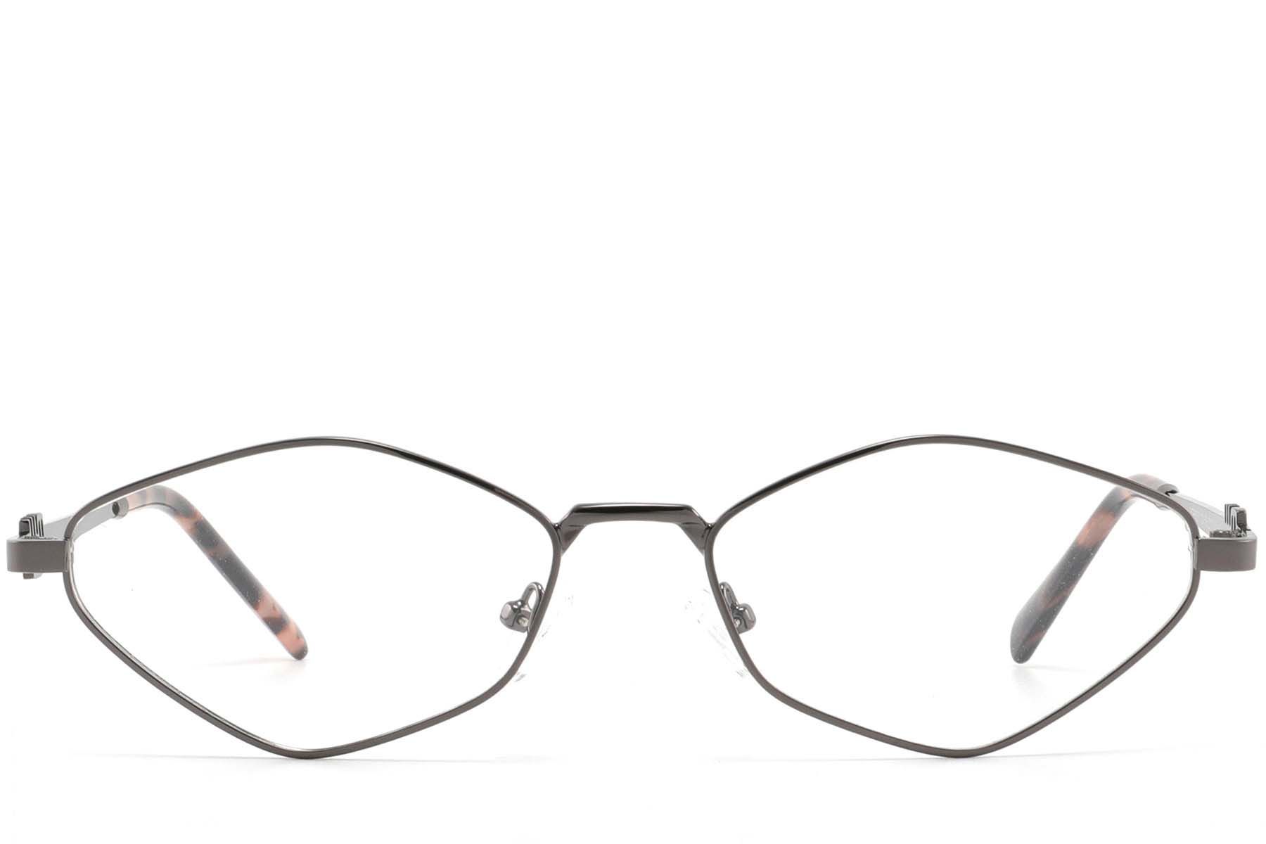 Geometric Black Metal Glasses #BS2425-1557