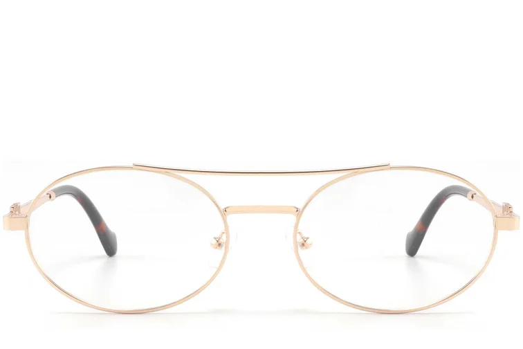 Aviator Golden Metal Glasses #BS2425-1562