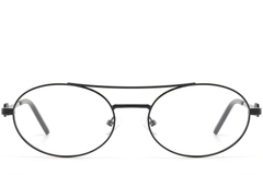 Gafas de aviador de metal negro #BS2425-1563