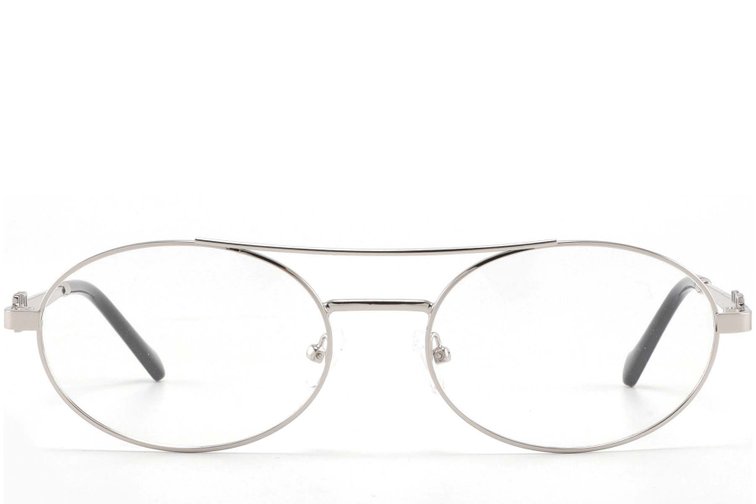 Aviator Silver Metal Glasses #BS2425-1564