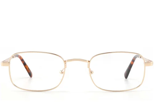 Lunettes rectangulaires en métal doré #BS2425-1566