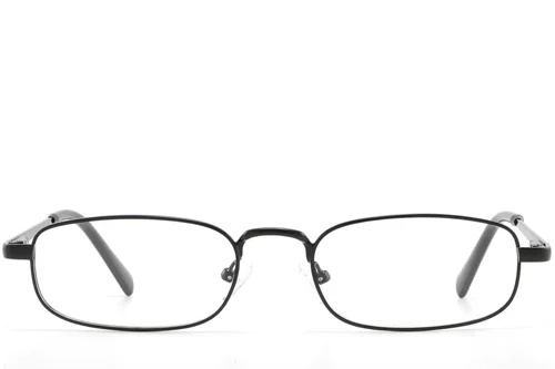 Lunettes rectangulaires en métal noir #BS2425-1575