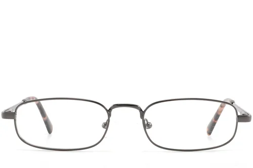 Lunettes rectangulaires en métal gris #BS2425-1577