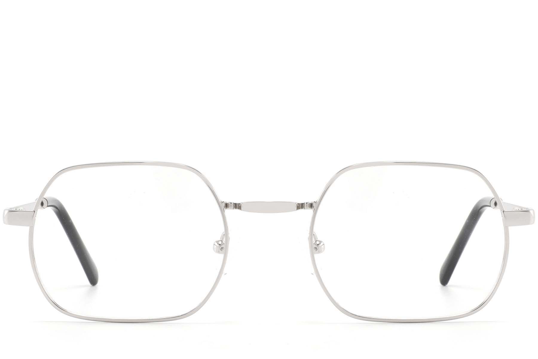 Geometric Silver Metal Glasses #BS2425-1580