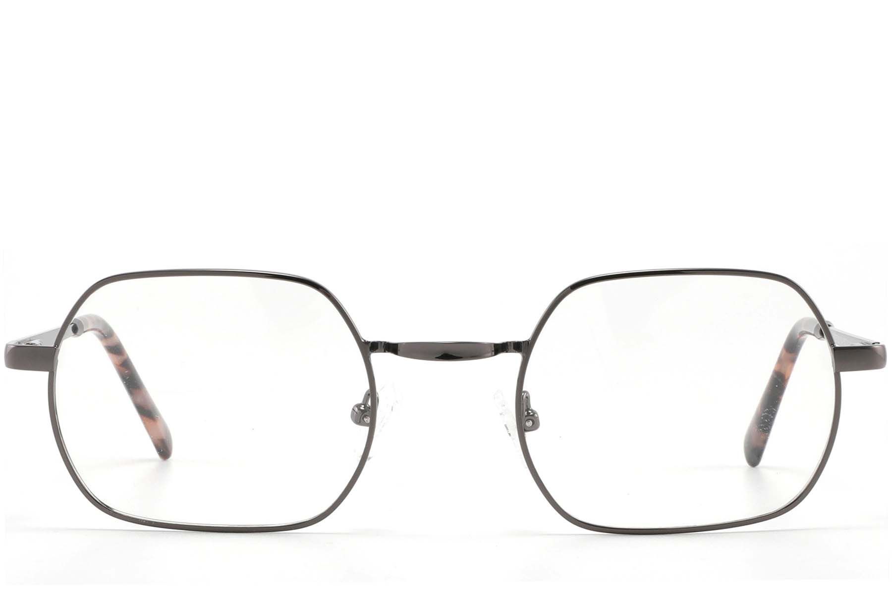 Geometric Grey Metal Glasses #BS2425-1581