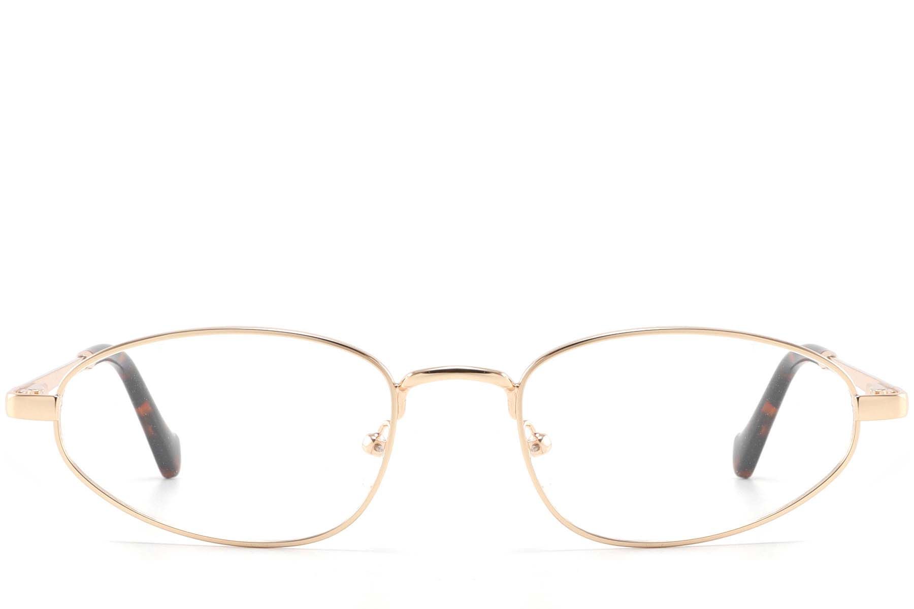 Ovale goldene Metallgläser #BS2425-1582