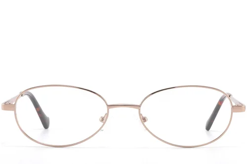 Lunettes ovales en métal doré #BS2425-1589