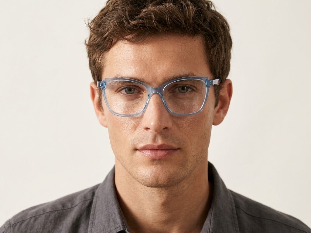 Schmetterlingsblaue Acetatgläser #BS2425-1592