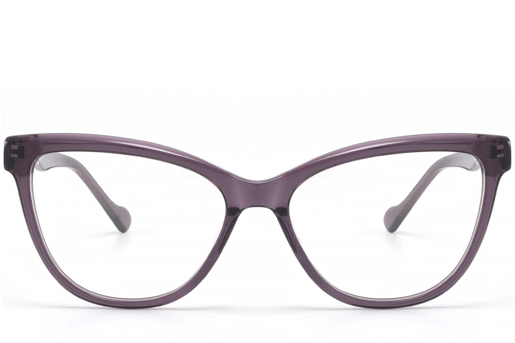 Gafas de acetato moradas con forma de mariposa n.° BS2425-1597