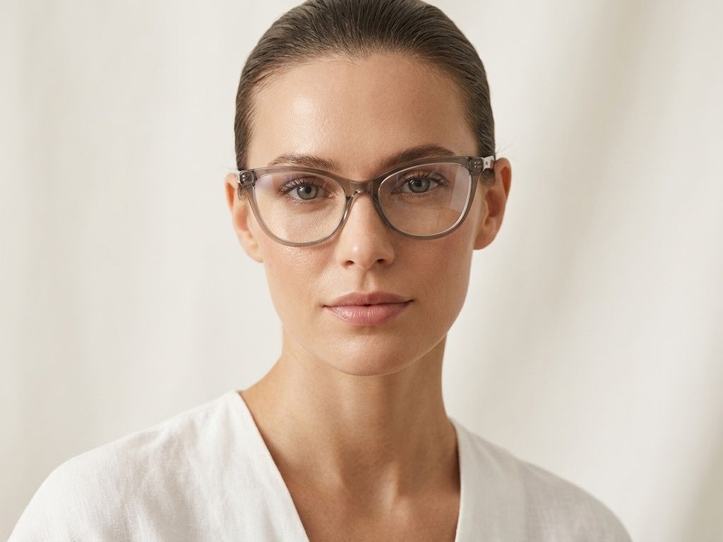 Occhiali in acetato marrone farfalla #BS2425-1600