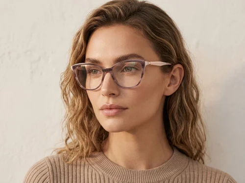 Lunettes en acétate violet papillon #BS2425-1615