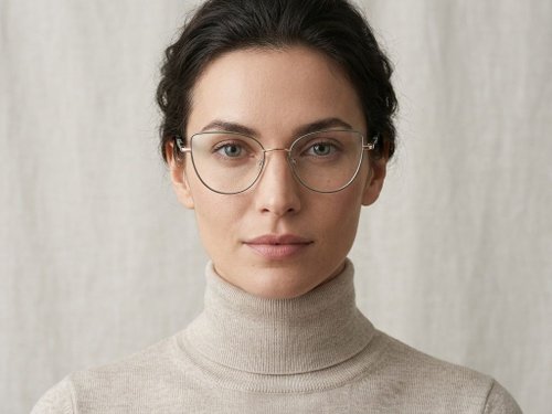 Lunettes papillon en métal vert #BS2425-1617