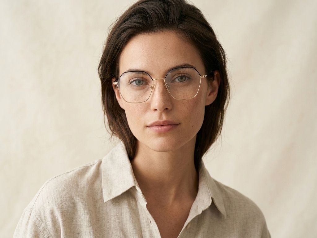 Geometric Golden Metal Glasses #BS2425-1627