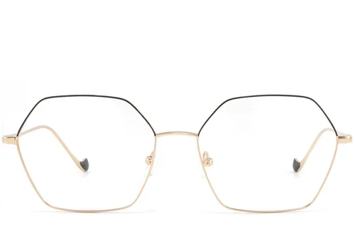 Lunettes géométriques en métal doré #BS2425-1627