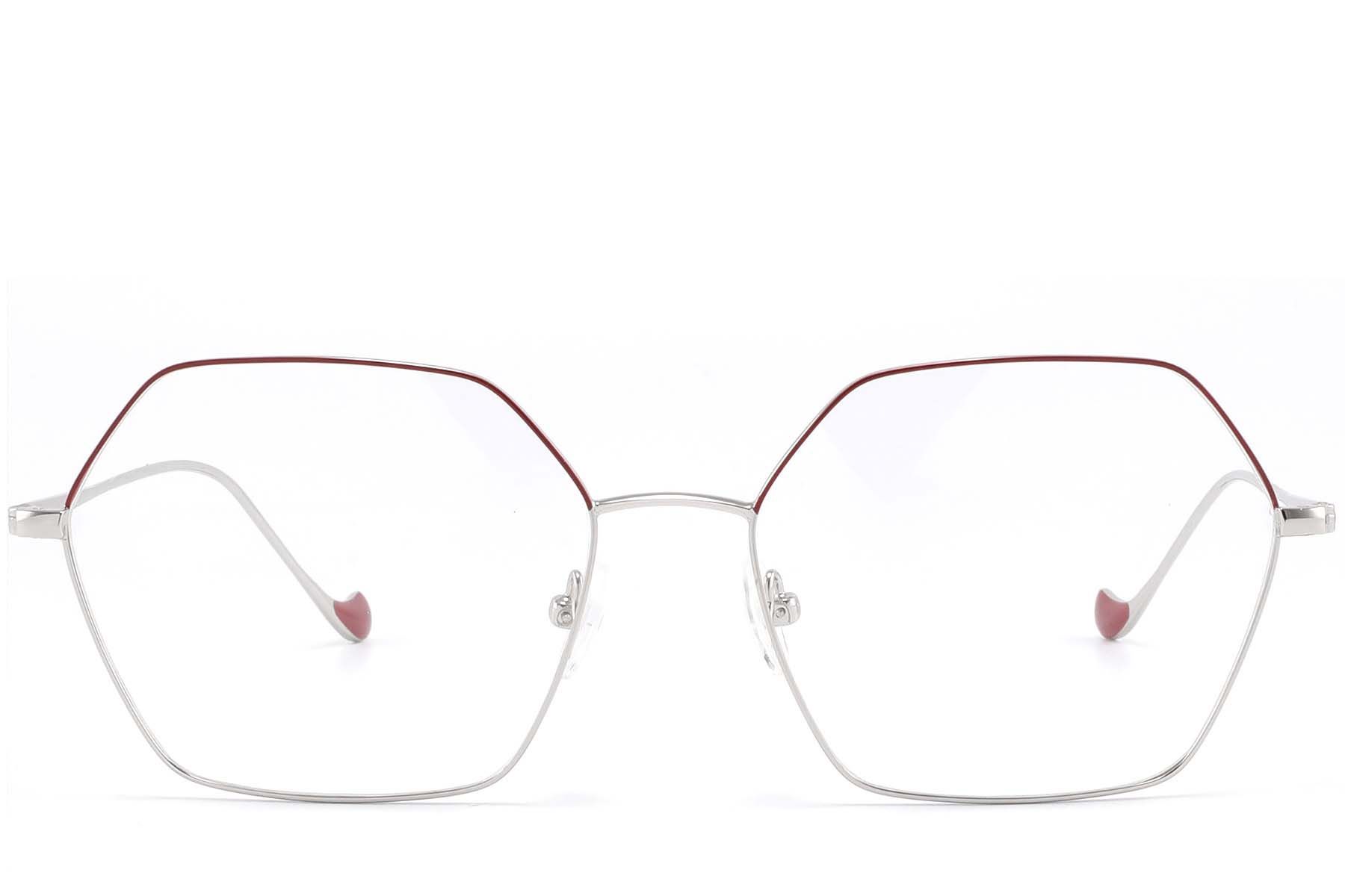 Geometric Silver Metal Glasses #BS2425-1628